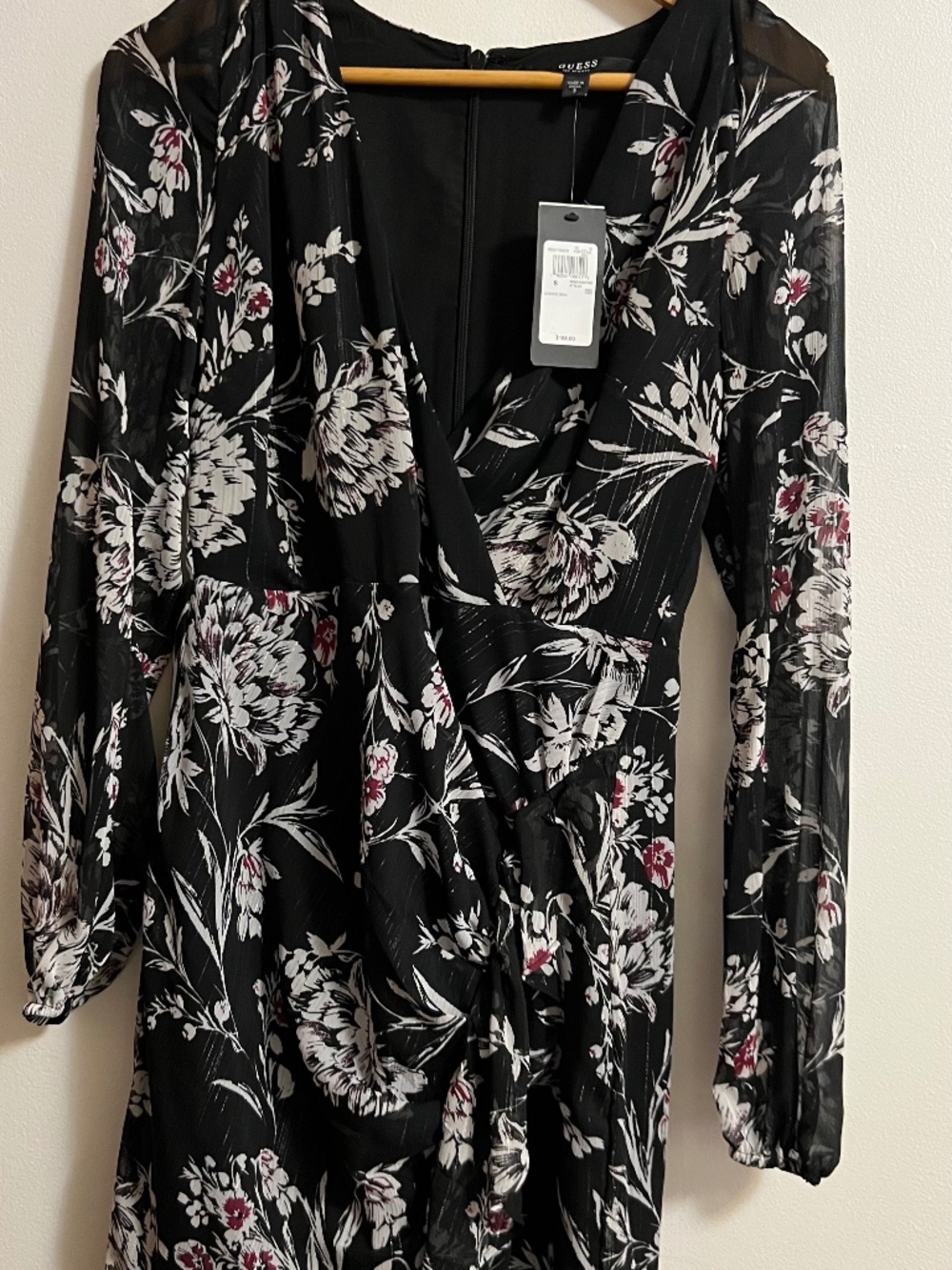 Guess Floral Wrap Dress